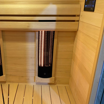 Hybrid-Kombi-Sauna (Infrarot &amp; Dampf) für 4 Personen – Holl's Hybrid-Kombi-Sauna