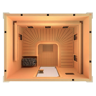 Sauna Combi Hybride (infrarouge et vapeur) pour 4 personnes - Holl's Hybrid Combi Sauna