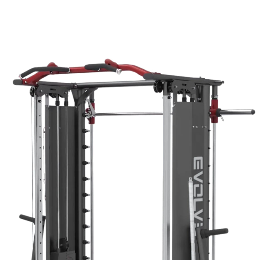 Multifunktionale Smith-Maschine und Kabelzug-Crossover – verstellbare Gewichte – Evolve Fitness PL-PR-950