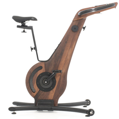 NOHRD Bike V2 Walnut Indoor-Fahrrad mit integriertem Touchscreen – Walnuss – Kostenlose Installation