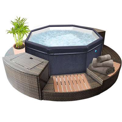 NetSpa Octopus opbouw jacuzzi met meubelset voor 5/6 personen