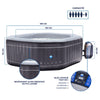 Opblaasbare jacuzzi voor 5/6 personen - NetSpa Silver