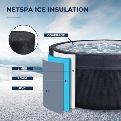 NetSpa Ice Vita ijsbad + jacuzzi voor 4 personen - multifunctioneel - 3kW