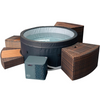 NetSpa Ice Vita ijsbad + jacuzzi voor 4 personen met meubelset - multifunctioneel - 3kW