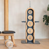 NOHRD Weight Plate Tower Eiken - Set met Gungnir Dumbbells & Barbell - Eikenhout