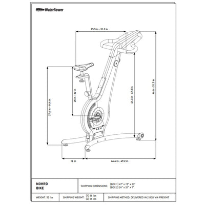 NOHRD Bike Kersen Indoor Fiets - Kersenhout - Gratis installatie