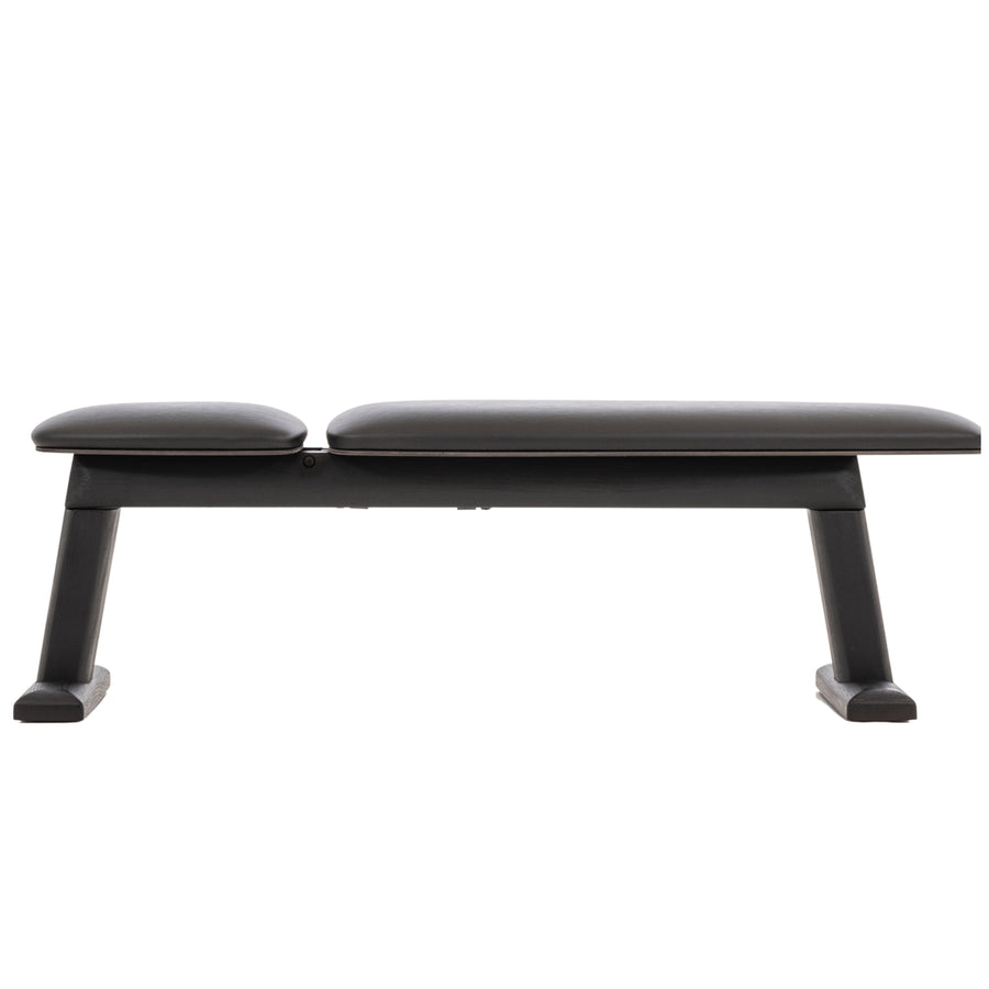 NOHRD Weight Bench Black / All Black - Banc de musculation réglable - Chêne teinté