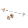 NOHRD Weight Plate Tower Kersen - Set met Gungnir Dumbbells & Barbell - Kersenhout