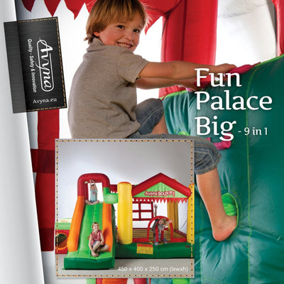 Avyna Happy Bounce Hüpfburg – Fun Palace Big (PVC) 9-1 Prof – 4 Personen