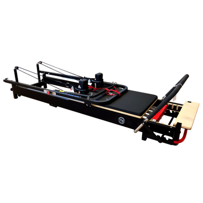 Tour de reformage Pilates en aluminium Black Edition - Gain de place et stockage vertical - Body &amp; Exercise Pilates BE03