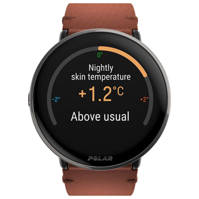 Polar Ignite 3 Titanium marron avec bracelet en cuir - Montre multisport Premium SL