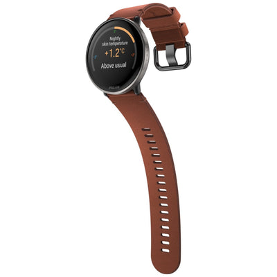 Polar Ignite 3 Titanium marron avec bracelet en cuir - Montre multisport Premium SL