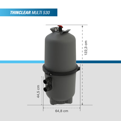 Poolex ThinClear Multi - Système de filtration à cartouche / système de filtration multi-cartouches pour piscine