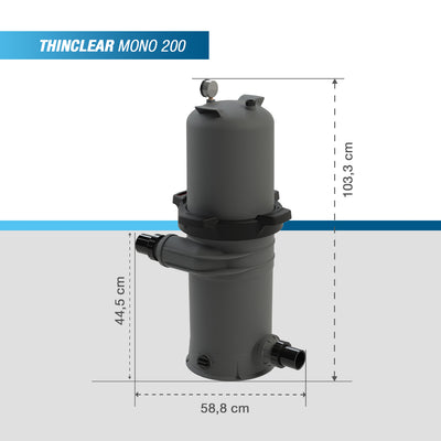 Poolex ThinClear Mono - Patroon filtersysteem / cartridge filtersysteem voor zwembad