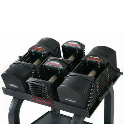 Haltères réglables de 2 à 40,8 KG (lot de 2) avec support d'haltères - Powerblock Pro 90 Commercial PBCOM90