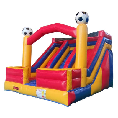 Avyna Happy Bounce Springkussen - Double Slide and Fun Boys (pvc)  – 4 personen