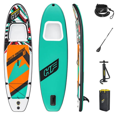 Set de planches SUP - Hydro Force Breeze Panorama - avec fenêtre de visualisation et accessoires - 305 x 84 x 12 cm