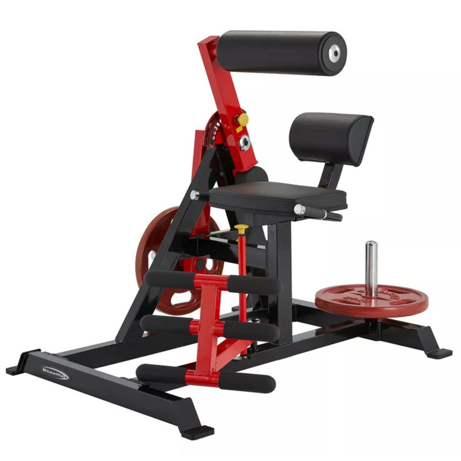 Machine d'extension du dos et des abdominaux (multifonctionnelle) - Chargement par plaques - Steelflex PL2400-BR