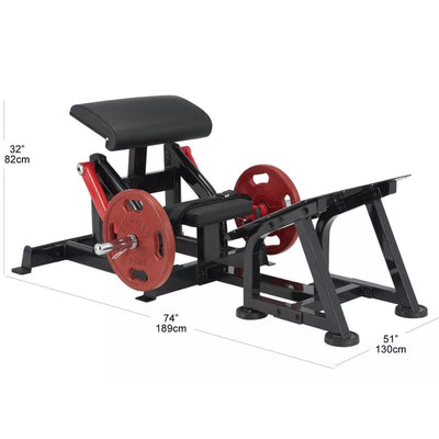 Machine de propulseur de hanche - Chargé par plaques - Steelflex PLHT-BR