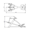 T-Bar Row Machine - Plate Loaded - Steelflex PLTR-BR