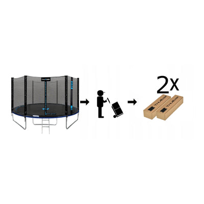 Thunder Epic opbouw trampoline rond (Ø244 cm) met net - 2 kleuren