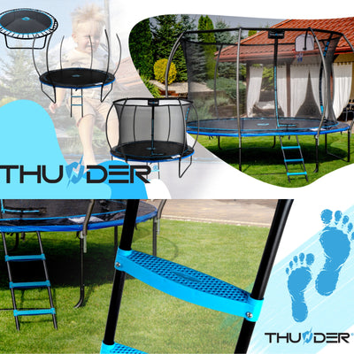 Thunder Superb opbouw trampoline rond (Ø366 cm) met net - 2 kleuren