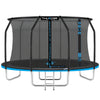 Thunder Deluxe opbouw trampoline rond (Ø366 cm) met net - blauw