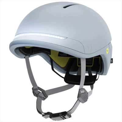 Unit 1 Faro Stingray (Gris Bleu / Medium) - Casque de vélo intelligent avec MIPS et de nombreuses fonctionnalités uniques