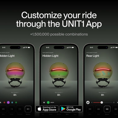 Unit 1 Faro Uniper (Groen / Large) - Smart fietshelm met MIPS en talloze unieke functies