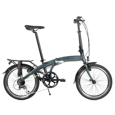 Vouwfiets - U GO Dare D7 20" - Ocean Grey - 7 speed derailleur - V brakes