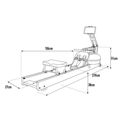 WaterRower Performance Ergomètre Chêne Rameur - Chêne