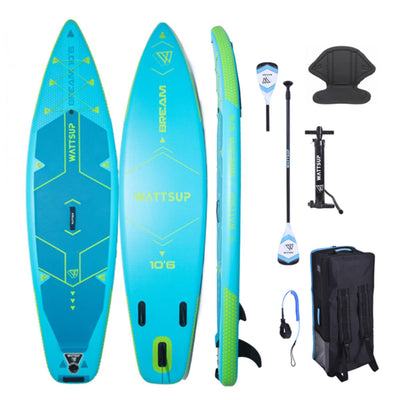 SUP-Board-Set - WattSUP Bream 10'6" - mit Zubehör und Kajaksitz