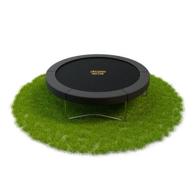 Avyna Pro-Line Aufputztrampolin rund (Ø200 cm) mit Sicherheitsnetz - grau - mit gratis Abdeckung