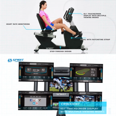 Spirit Fitness CR900TFT Ligfiets Hometrainer - Luxe Entertainment Console