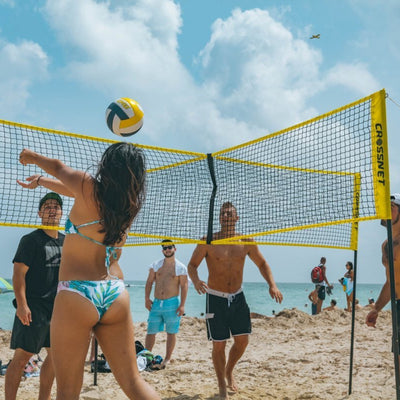 Kruisnet voor volleybal/badminton met 4 personen - multifunctioneel - Crossnet