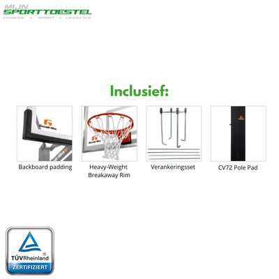 Goalrilla CV72 Professionele Basketbalpaal (Inground) - In hoogte verstelbaar