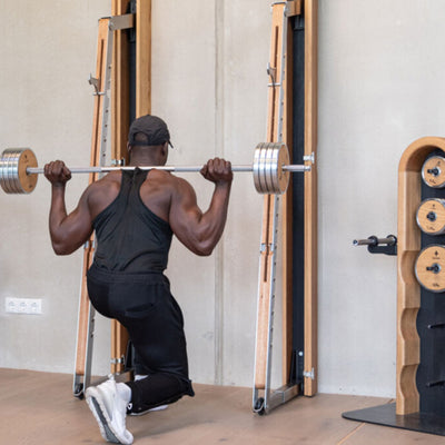 NOHRD Squat Rack Oak - Fixé au mur - Bois de chêne