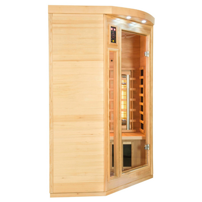 Infrarot-Ecksauna für 2 Personen - France Sauna Apollon Quartz 2-Sitzer