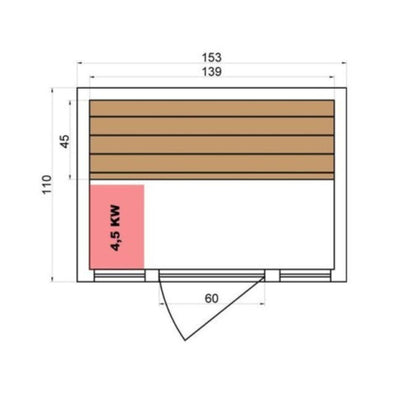 Finnische Dampfsauna für 3 Personen - France Sauna Zen 3