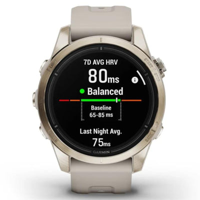 Garmin Epix Pro (G2) 42 mm Sapphire Edition - Soft Gold avec bracelet Light Sand - Montre multisport et extérieur haut de gamme