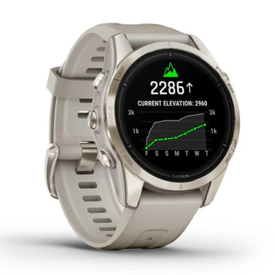 Garmin Epix Pro (G2) 42mm Sapphire Edition - Soft Gold met Light Sand band - Premium multisport & outdoor horloge