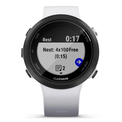 Garmin Swim 2 Blanc - 42 mm - Montre de natation