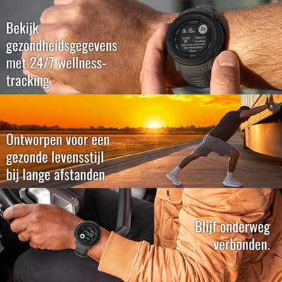 Garmin Instinct 2 Dezl Edition Grijs - 45 mm - Robuuste smartwatch voor truckers