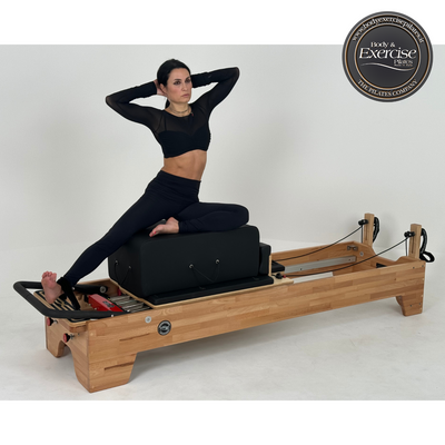 Houten Pilates Reformer - Beukenhout - Body & Exercise Pilates P001