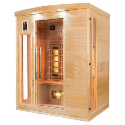 Sauna infrarouge pour 3 personnes - France Sauna Apollon Quartz 3 places