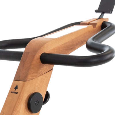 Vélo d'intérieur NOHRD Bike V2 Cherry avec écran tactile intégré - Bois de cerisier - Installation gratuite