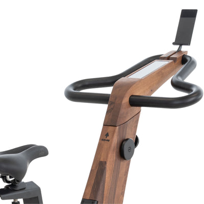 NOHRD Bike V2 Walnut Indoor-Fahrrad mit integriertem Touchscreen – Walnuss – Kostenlose Installation