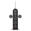 NOHRD Weight Plate Tower All Black - Set met Gungnir Dumbbells & Barbell - Zwart gebeist eikenhout