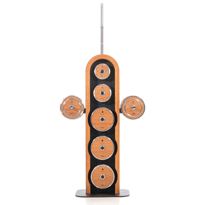 NOHRD Weight Plate Tower Kersen - Set met Gungnir Dumbbells & Barbell - Kersenhout