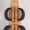 NOHRD Swing Board Set Eiken - kettlebells met opslag aan de muur - Eikenhout en leer